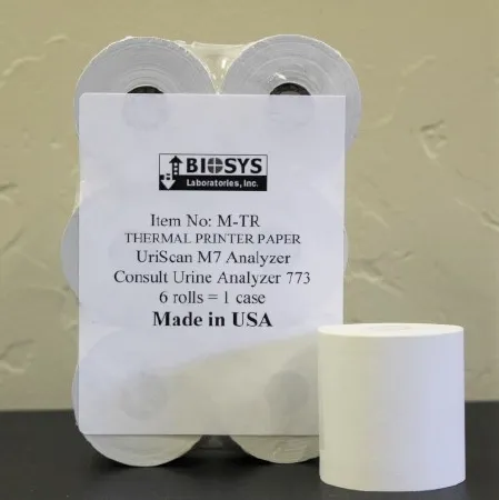 Biosys Labs - M-TR - Diagnostic Recording Paper Thermal Paper Roll Without Grid