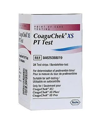 Roche Diagnostics - 07797826160 - CoaguChek XS PT Test Strips, 24ct
