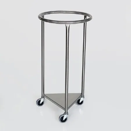 Mid Central Medical - MCM2001 - Hamper Stand Rolling Round Opening Open Top Without Lid