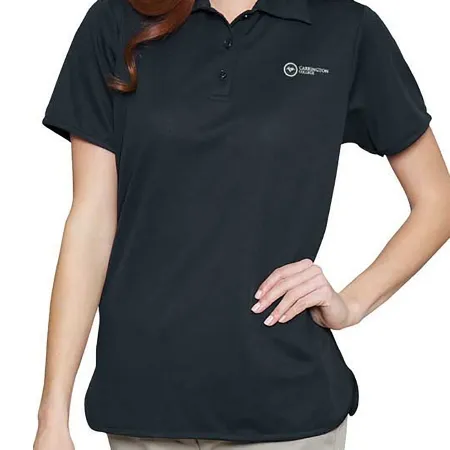 Fashion Seal Uniforms - 11143-L - Polo Shirt Large Black Short Sleeve Female
