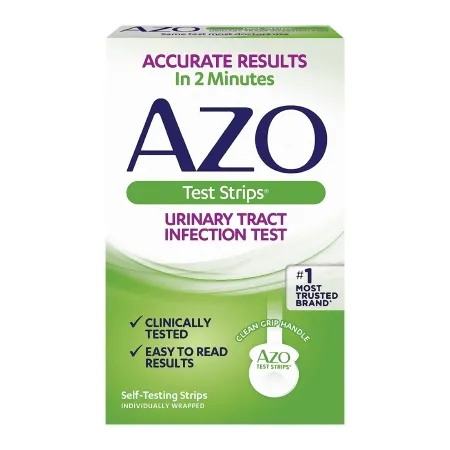 I Health - AZO Test Strips - 78765103267 - Urinalysis Test Kit AZO Test Strips Home Test Device Urinary Tract Infection Detection Urine Sample 3 Tests CLIA Waived