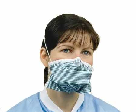 Alpha ProTech - Critical Cover PFL - 695 -  Particulate Respirator / Surgical Mask  Medical N95 Chamber Elastic Strap One Size Fits Most Teal Stripe NonSterile ASTM Level 3 Adult