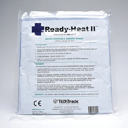 Tech Trade - G12RH2 - Ready Heat II Rescue Blanket Ready Heat II 34 X 48 Inch Foam Core 1.5 lbs.