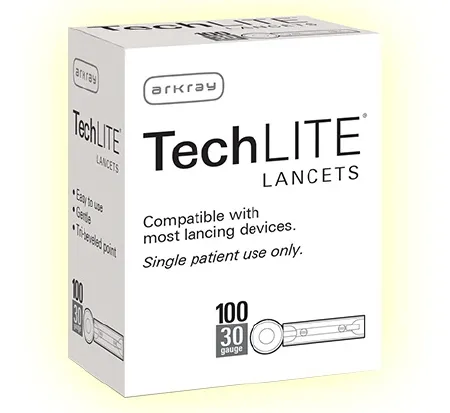Arkray USA - Techlite - 880130 - Lancet For Lancing Device Techlite 30 Gauge Non-safety Twist Off Cap Finger