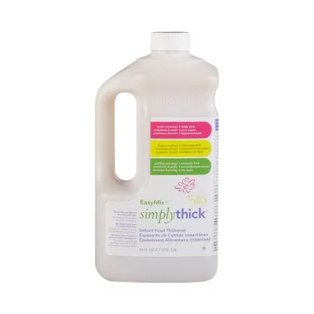 Simply Thick - SimplyThick Easy Mix - ST2LBOTTLE - Food and Beverage Thickener SimplyThick Easy Mix 1.6 Liter Pump Bottle Unflavored Gel IDDSI Level 2 Mildly Thick