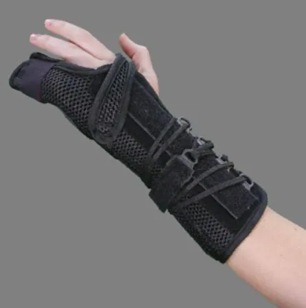 Deroyal - Warrior - 5063-02 - Boxer Fracture Brace Warrior Aluminum / Fabric Right Hand Black One Size Fits Most