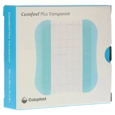 Coloplast - Comfeel Plus Transparent Thin - 33533 -  Thin Hydrocolloid Dressing  4 X 4 Inch Square