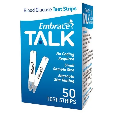Omnis Health - Embrace - APX03AB0303 -  Blood Glucose Test Strips  50 Strips per Pack
