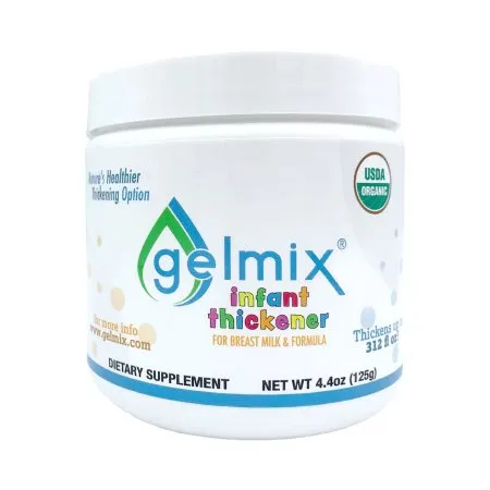 Parapharma Tech - Gelmix - From: GEL-WHO-002 To: GEL-WHO-005 -  Infant Formula and Breast Milk Thickener  4.4 oz. Jar Unflavored Powder IDDSI Level 1 Slightly Thick
