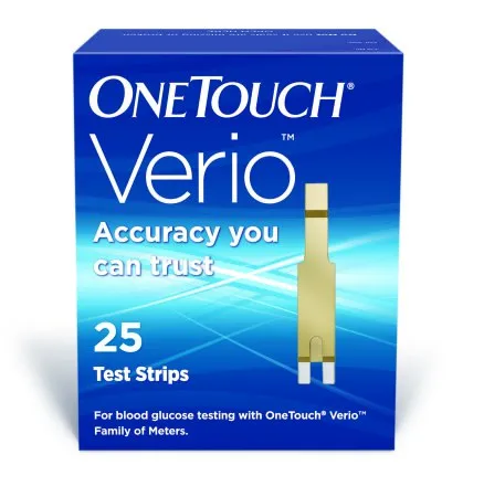 Lifescan - OneTouch Verio - 53885027025 - Blood Glucose Test Strips OneTouch Verio 25 Strips per Pack