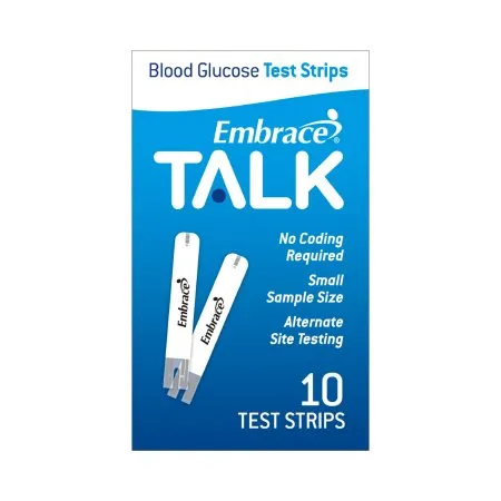 Omnis Health - Embrace - APX03AB0302 - Blood Glucose Test Strips Embrace 10 Strips per Pack