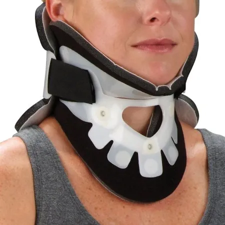 SVS Dba S2S Global - XTW Extended Wear - 1105AXTPP - Rigid Cervical Collar Xtw Extended Wear Preformed Adult X-tall Two-piece / Trachea Opening 1-7/8 Inch And Up Height 13 To 21 Inch Neck Circumference