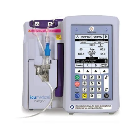 Icu Medical - Plum 360 - 30010 - Large Volume Infusion Pump Plum 360 Rechargable 6 Volt Battery Single Channel Wireless 0.1 to 999 mL / Hr Flow Rate