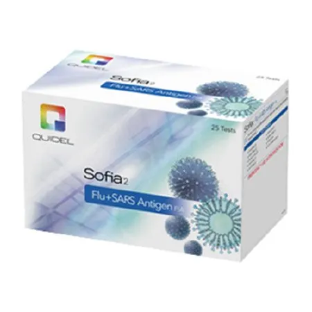 Quidel - Sofia 2 - 20395 - Respiratory Test Kit Sofia 2 Fluorescence Immunoassay (FIA) Flu + SARS Antigen FIA Nasal Swab Sample 25 Tests