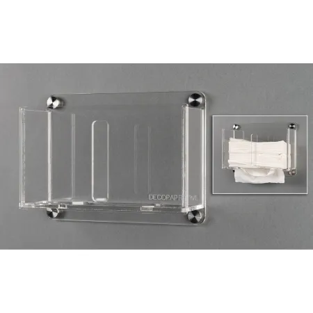 Poltex - DECOPAPRTWL-W - Paper Towel Dispenser Poltex Deco Clear Acrylic Manual Wall Mount