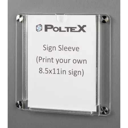 Poltex - DECOSIG8511-W - Sign Holder Poltex Deco 1/4 Inch Acrylic