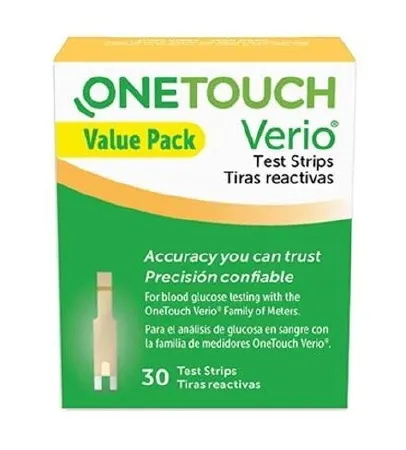 LifeScan - Verio - 024183 - Blood Glucose Test Strips Verio 30 Strips Per Pack