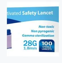 Omnis Health - Embrace - SHN02GX28.18 - Safety Lancet Embrace 28 Gauge Pull Cap Pressure Activated Finger