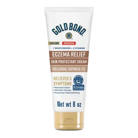 Sanofi - Gold Bond Eczema Relief - 04116706621 - Skin Protectant Gold Bond Eczema Relief 8 Oz. Tube Unscented Cream