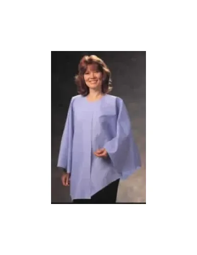 Graham Medical Products - 15568 - Exam Cape Blue One Size Fits Most Front Opening Without Closure