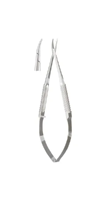 Integra Lifesciences - Miltex - 18-1838 - Needle Holder Miltex 5 Inch Length Curved Jaw Hollow Round Handle
