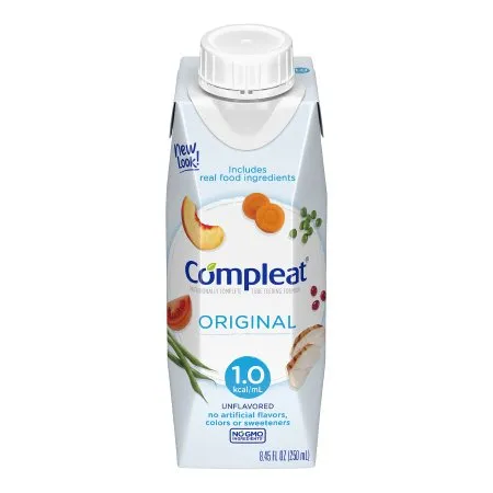 Nestle Healthcare Nutrition - Compleat Original - From: 14010000 To: 14180100 - Nestle  Tube Feeding Formula  Unflavored Liquid 8.45 oz. Reclosable Carton