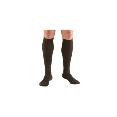 Truform - 1943BN-M - Mens Knee High Dress Sock-15-20 Gradient-Brown