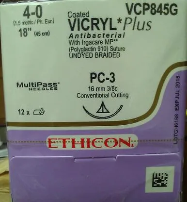 Ethicon - VCP869H - Suture 2-0 27in Vicryl Plus Antibacterial Und. Cp-2