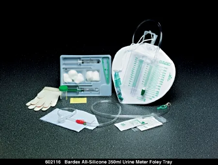 Bard Rochester - Bardex - 902116 - Bard Indwelling Catheter Tray  Foley 16 Fr. 5 Cc Balloon Silicone
