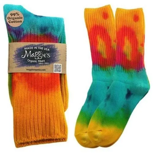 Maggie's Functional Organics - 221565 - Crew Socks Tie Dye Lite Classic