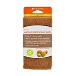 Full Circle - 229164 - Scrub Brushes & Sponges Neat Nut Walnut Shell Scour Pads 3 count