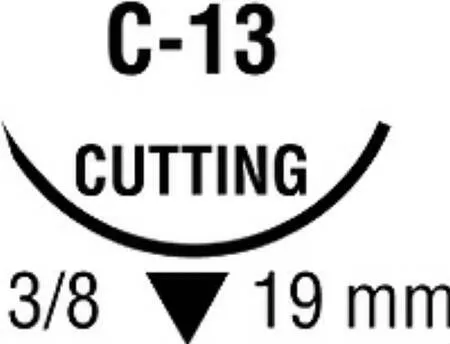 Covidien - Novafil - 8886442033 - Nonabsorbable Suture With Needle Novafil Polybutester C-13 3/8 Circle Reverse Cutting Needle Size 4 - 0 Monofilament