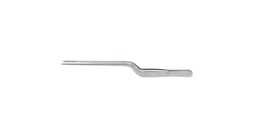 Integra Lifesciences - Miltex - 19-371 - Dressing Forceps Miltex Jansen 6-1/4 Inch Length Or Grade German Stainless Steel Nonsterile Nonlocking Bayonet Handle Straight Extra Delicate, 2 Mm Wide Serrated Jaws