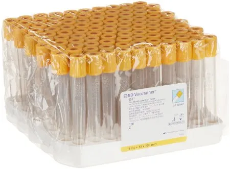 BD - 367989 - Bd Vacutainer Plus Venous Blood Collection Tube Clot Activator / Separator Gel Additive 5 Ml Bd Hemogard Closure Plastic Tube