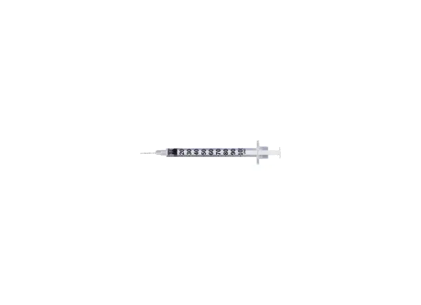 BD Becton Dickinson - 329424 - 1cc 28g 1/2 u-100 micro-fine syringe with perm needle,100