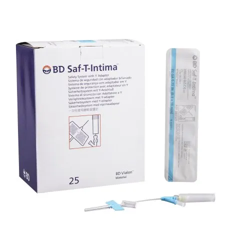 Bd Becton Dickinson - Saf-T-Intima - 383323 - Closed Iv Catheter Saf-T-Intima 22 Gauge 0.75 Inch Retracting Safety Needle