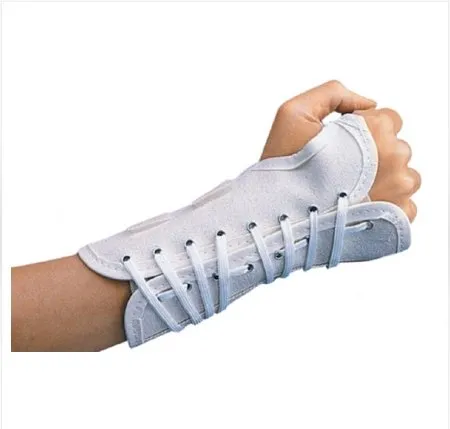 Djo Djorthopedics - Procare - 79-87342 - Cock-Up Wrist Brace Procare Aluminum / Canvas Right Hand White X-Small