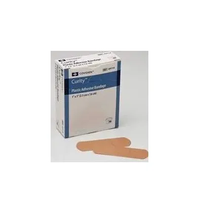 Cardinal - Curity - 44114 -  Adhesive Strip  1 X 3 Inch Plastic Rectangle Tan Sterile