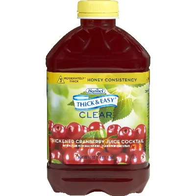 Hormel Foods - 15813 - Thick & EasyThickened Beverage Thick & Easy 46 oz. Bottle Cranberry Juice Cocktail Flavor Liquid IDDSI Level 2 Mildly Thick