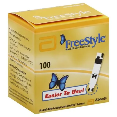 Abbott - Freestyle - 99073012050 - Blood Glucose Test Strips FreeStyle 50 Strips per Pack