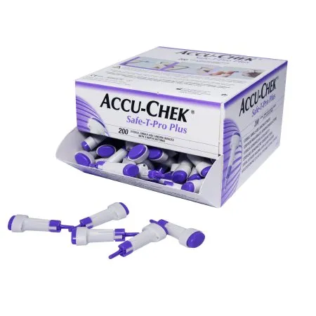 Roche Diagnostic Systems - 03448622001 - ROCHE DIAGNOSTICS Accu Chek Safe T Pro Plus Lancets, 200/Box