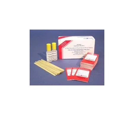 Helena Laboratories - ColoScreen Lab Pack - 5072 - Cancer Screening Test Kit ColoScreen Lab Pack Colorectal Cancer Screening Fecal Occult Blood Test (FOBT) Stool Sample 100 Tests CLIA Waived