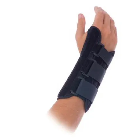Patterson Medical Supply - Rolyan Fit - 92722101 - Wrist Brace Rolyan Fit Fabric / Spandex / Metal Right Hand Black Medium