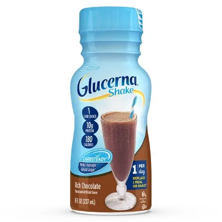 Abbott - 57804 - Glucerna Shake Chocolate Retail 8oz. Bottle