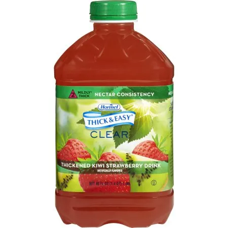 Hormel Food - Thick & Easy - 27930 - s  Thickened Beverage  46 oz. Bottle Kiwi Strawberry Flavor Liquid IDDSI Level 2 Mildly Thick