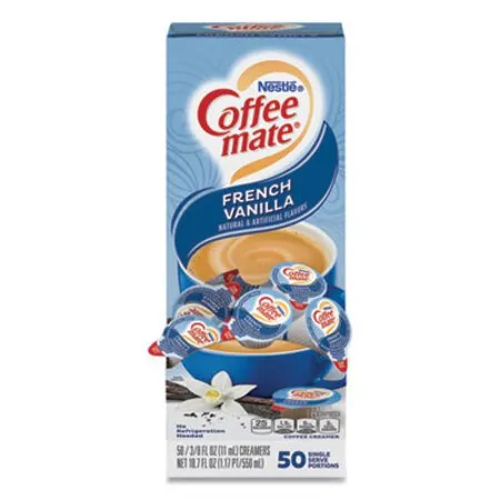 Coffee mate - NES-35170BX - Liquid Coffee Creamer, French Vanilla, 0.38 Oz Mini Cups, 50/box