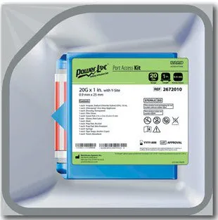 BD Becton Dickinson - PowerLoc Max - 2132075 -  Huber Infusion Kits  20 Gauge 3/4 Inch 8 Inch Tubing Y Site Injection Port