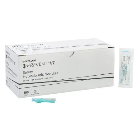 McKesson - McKesson Prevent HT - 102-N231S - Safety Hypodermic Needle McKesson Prevent HT 1 Inch Length 23 Gauge Ultra Thin Wall Hinged Safety Needle