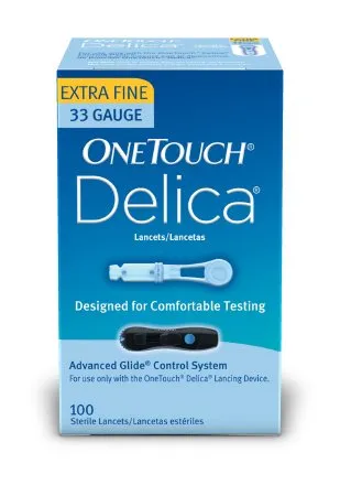 Lifescan - OneTouch - 812608030019 - Lancet for Lancing Device OneTouch 33 Gauge Non-Safety Twist Off Cap Finger