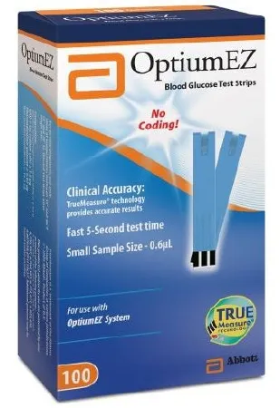 Abbott - Optium EZ - 71066 - Blood Glucose Test Strips Optium EZ 10 Strips per Pack
